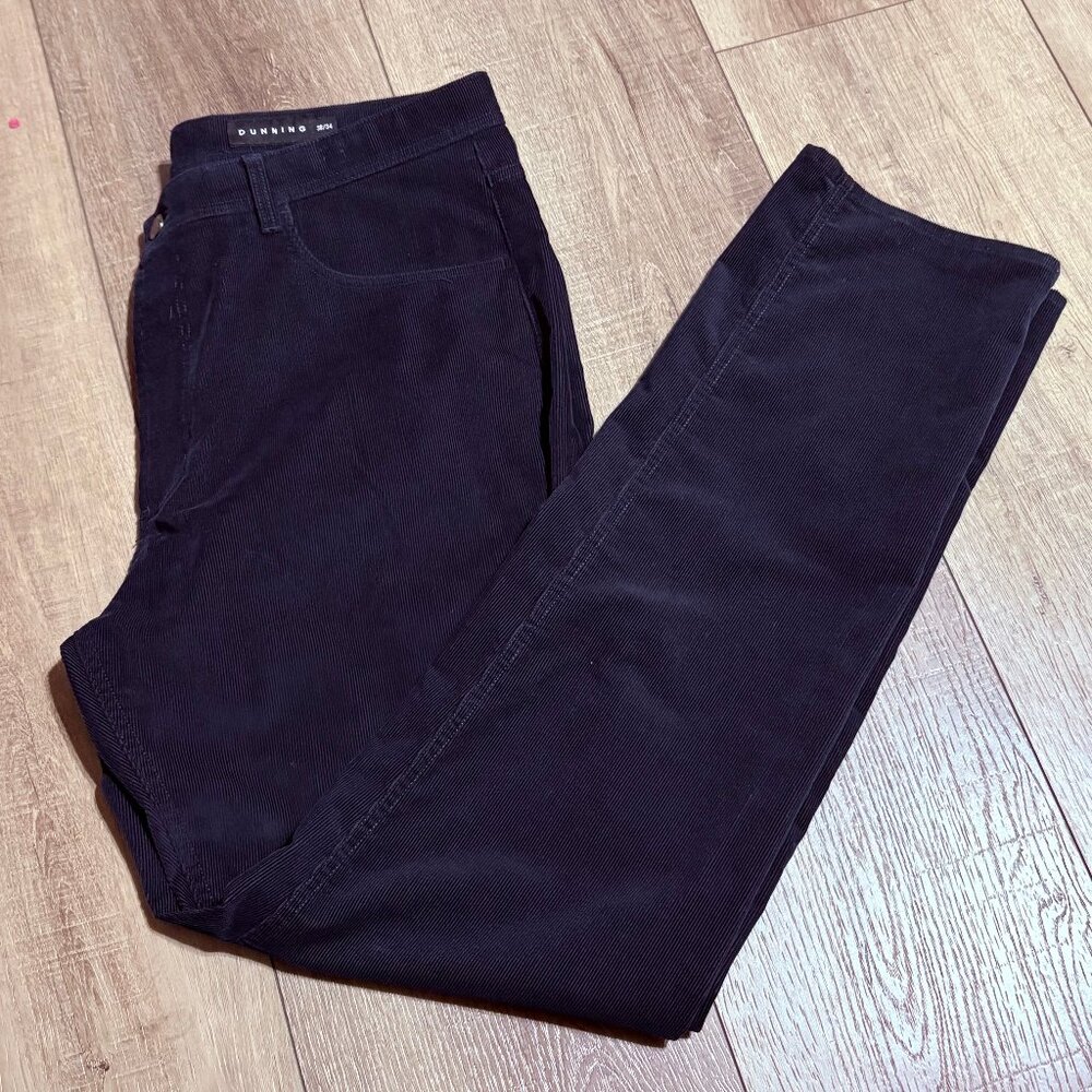 DUNNING Corduroy Pants Men's Size 38x34 Navy Golf Performance - Picture 5 of 12
